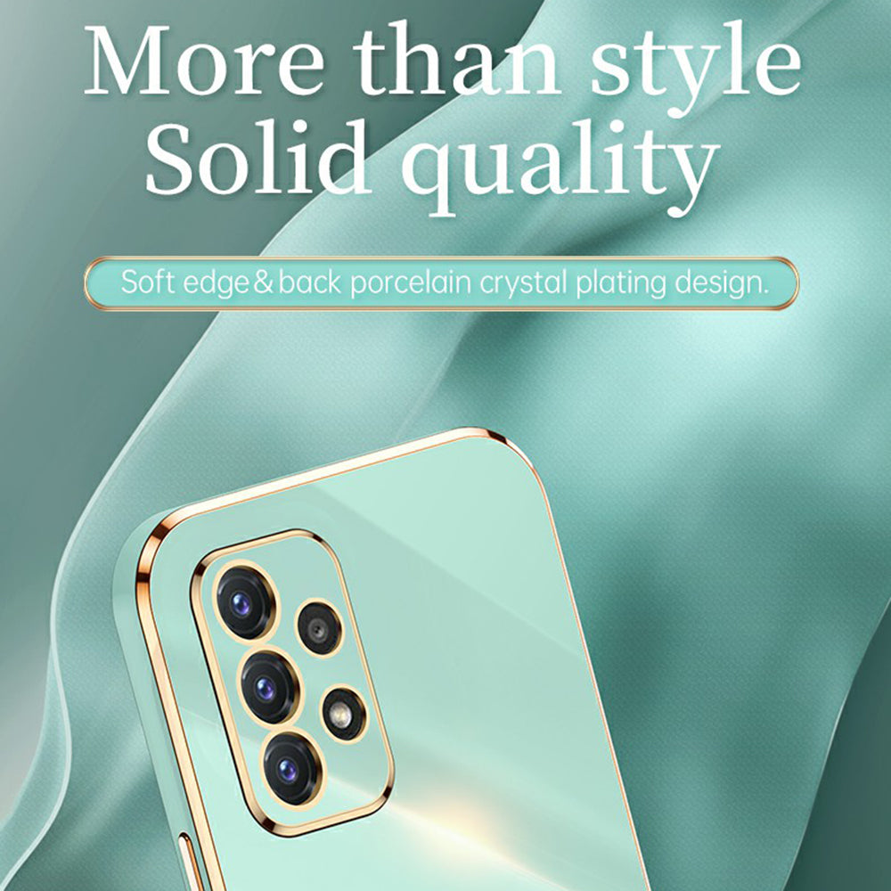 Pouzdro na telefon XINLI pro Samsung Galaxy A32 4G (verze EU) Galvanické pokovování TPU zadní kryt mobilního telefonu odolný proti nárazu Pouzdro na telefon XINLI pro Samsung Galaxy A32 4G (verze EU) Galvanické pokovování TPU zadní kryt mobilního telefonu odolný proti nárazu